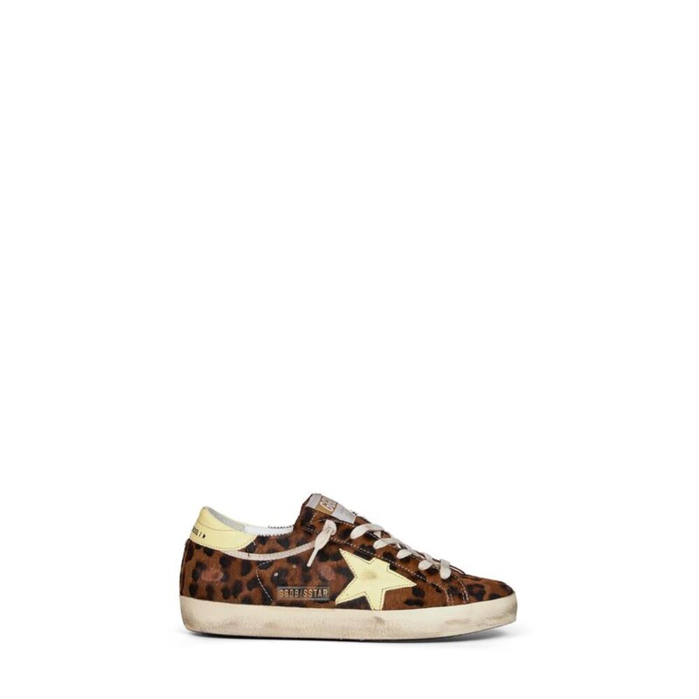 Golden Goose Women Leopard-Print Pony Skin Super-Star Sneakers